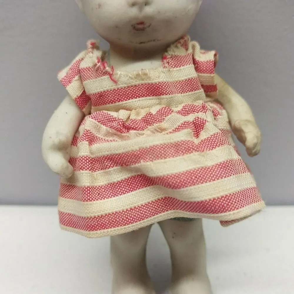 Vintage Made In Japan All Bisque Doll 4.5